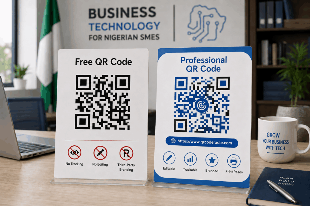 Free vs professional QR codes for Nigerian businesses