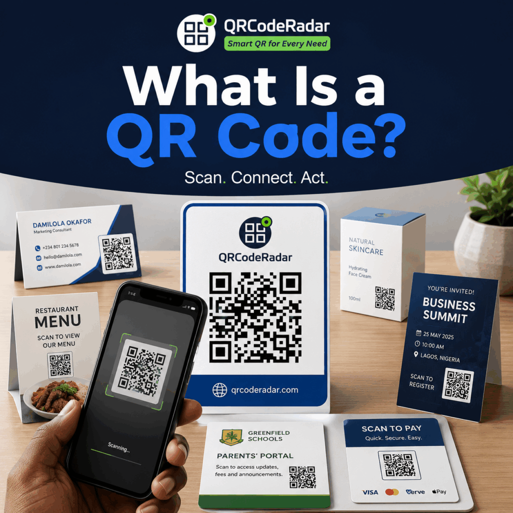 What is QR code guide showing a smartphone scanning a QR code